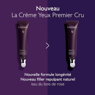 Caudalie Premier Cru La Crème Yeux Anti-Âge Global 15ml – Yeux et Lèvres / Anti-âge yeux | Caudalie - Visage Tunisie | Miral Par