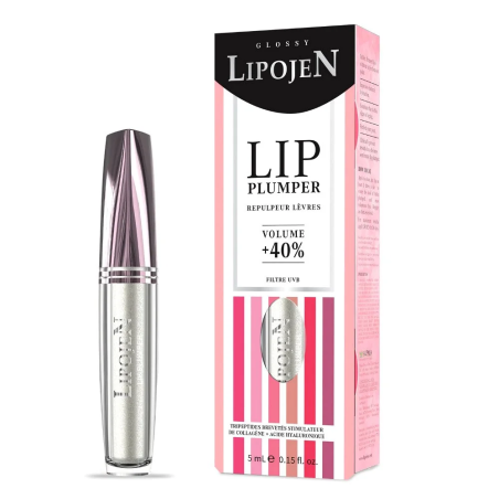 Lipojen Lip Plumper Glossy N°01 – Crystal Clear – Maquillage / Rouge à lèvres et crayon | Lipojen - Visage Tunisie | Miral Parap