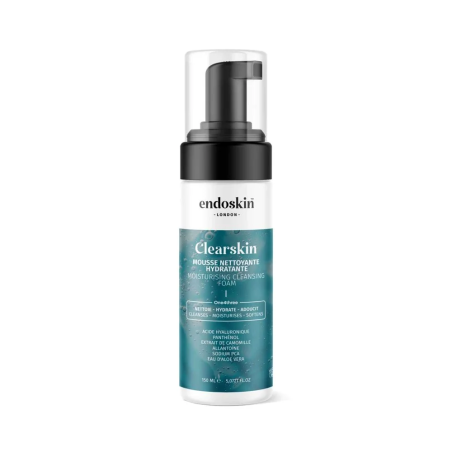 Endoskin Clearskin Mousse Nettoyante Hydratante 150ml – Démaquillants, nettoyants visage / Lait, mousse, émulsion | ENDOSKIN - V