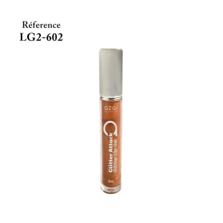 Azal Lip Gloss Glitter Attack 602 5ml – Maquillage / Rouge à lèvres et crayon | Azal - Visage Tunisie | Miral Parapharmacie