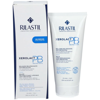 Rilastil Xerolact PB Baume Relipidant 200ml – Crème anti rougeurs - Rosacée et couperose | Rilastil - Visage Tunisie | Miral Par