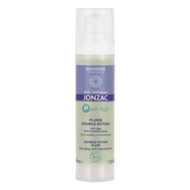 Jonzac Pure Age Fluide Double Action Bio 40ml – Soins peau grasse, mixte et acné / Peaux à imperfections | Jonzac - Visage Tunis