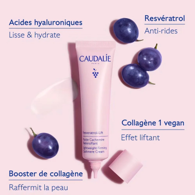 Caudalie Resveratrol Lift Fluide Cachemire Redensifiant 40ml – soins anti-âge et anti-rides | Caudalie - Visage Tunisie | Miral 