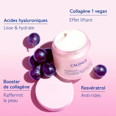 Caudalie Resveratrol-Lift Recharge Crème Cachemire Redensifiante 50ml – soins anti-âge et anti-rides | Caudalie - Visage Tunisie