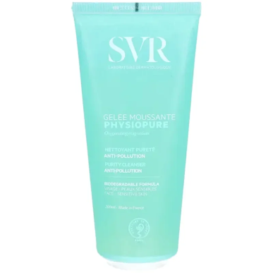 SVR Physiopure Gelée Moussante 200ml – Démaquillants, nettoyants visage / Gel, crème, huile | SVR - Visage Tunisie | Miral Parap