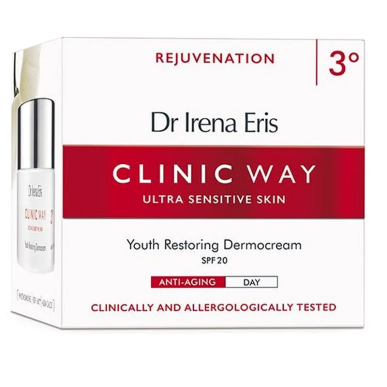 Clinic Way 3 Crème Anti-Rides Jour SPF20 50ml – soins anti-âge et anti-rides / Rides marquées, perte de ferm | CLINIC WAY - Visa