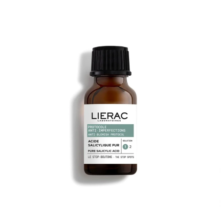 Lierac Le Stop Boutons Acide Salicylique Pur 15ml – Soins peau grasse, mixte et acné / Soins Spécifiques | LIERAC - Visage Tunis