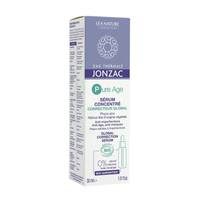 Jonzac Pure Age Sérum Concentré Correcteur Global Bio 30ml – Anti tâches / Serum anti tache | Jonzac - Visage Tunisie | Miral Pa