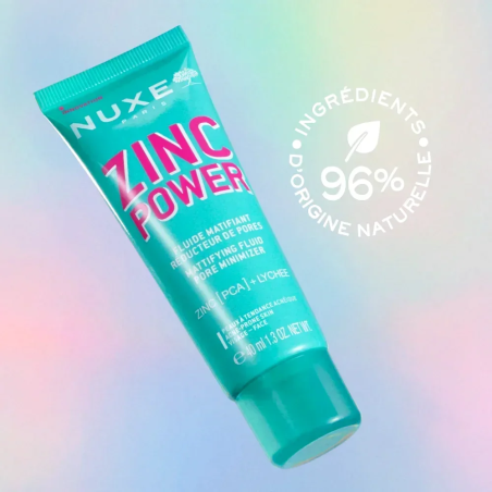 Nuxe Zinc Power Fluide Matifiant Réducteur de Pores 40ml