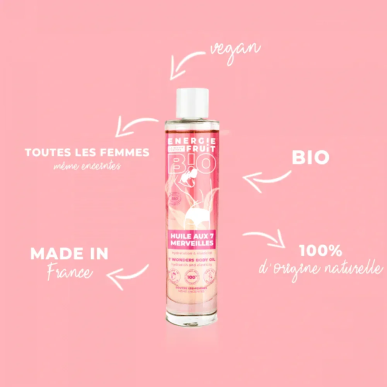 Energie Fruit Huile aux 7 Merveilles Bio 100ml – Soins hydratants et nourrissants | ENERGIE FRUIT - Visage Tunisie | Miral Parap