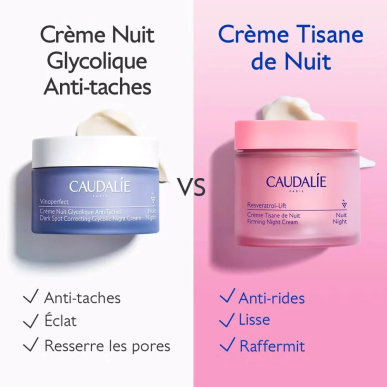 Caudalie Resveratrol-Lift Recharge Crème Tisane de Nuit 50ml – soins anti-âge et anti-rides | Caudalie - Visage Tunisie | Miral 