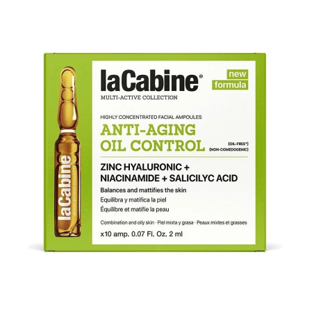 La Cabine Oil Control 10x2ml – Soins peau grasse, mixte et acné / Peaux à imperfections | La Cabine - Visage Tunisie | Miral Par