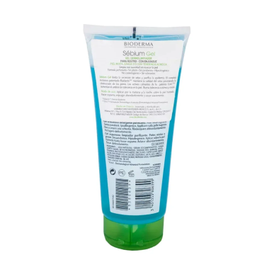 BIODERMA Sebium Gel Moussant Purifiant Tube 200ml – Soins peau grasse, mixte et acné / Nettoyage | BIODERMA - Visage Tunisie | M
