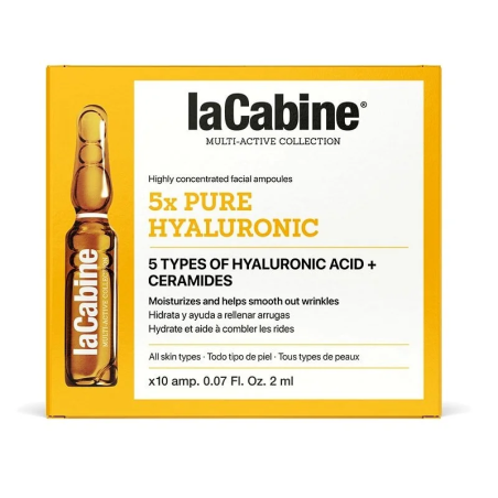 La Cabine Anti-Âge 5x Pure Hyaluronic 10x2ml – Soins hydratants et nourrissants | La Cabine - Visage Tunisie | Miral Parapharmac