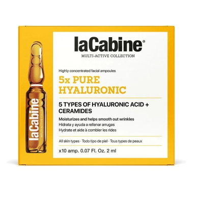 La Cabine Anti-Âge 5x Pure Hyaluronic 10x2ml – Soins hydratants et nourrissants | La Cabine - Visage Tunisie | Miral Parapharmac