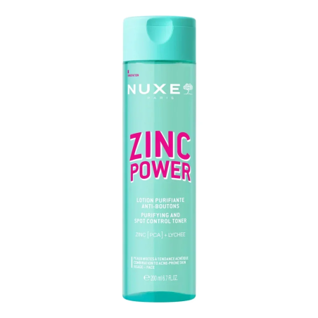 Nuxe Zinc Power Lotion Purifiante Anti-Boutons 200ml – Soins peau grasse, mixte et acné / Peaux à imperfections | NUXE - Visage 
