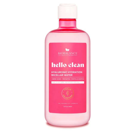 Biobalance Hello Clean Eau Micellaire Hydratante Hyaluronique 500ml – Démaquillants, nettoyants visage / Eau micellaire, tonique