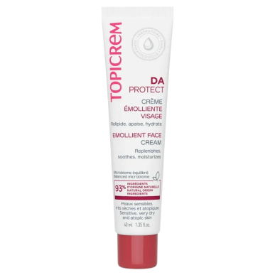 Topicrem DA Protect Crème Émolliente Visage 40ml – Soins hydratants et nourrissants / Hydratants Peaux Atopique | TOPICREM - Vis