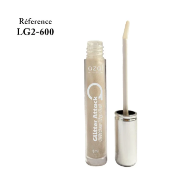 Azal Lip Gloss Glitter Attack 600 5ml – Maquillage / Rouge à lèvres et crayon | Azal - Visage Tunisie | Miral Parapharmacie