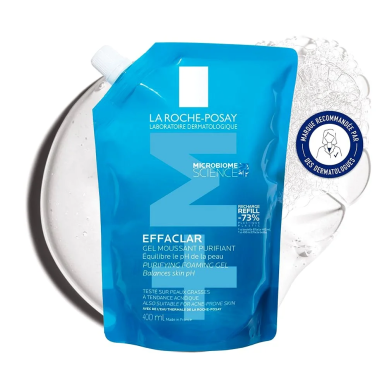 La Roche Posay Effaclar Gel Moussant Purifiant Recharge 400ml – Démaquillants, nettoyants visage / Gel, crème, huile | LA ROCHE 