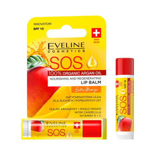 Eveline Baume à Lèvres Nourrissant et Régénérant SOS Mangue Exotique 4,5ml – Yeux et Lèvres / Sticks baumes lèvres et réparateur