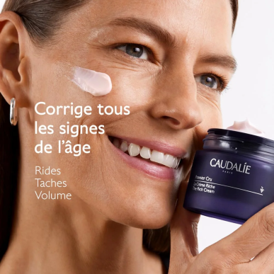 Caudalie Premier Cru La Crème Riche La Recharge 50ml – soins anti-âge et anti-rides | Caudalie - Visage Tunisie | Miral Paraphar