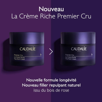Caudalie Premier Cru La Crème Riche La Recharge 50ml – soins anti-âge et anti-rides | Caudalie - Visage Tunisie | Miral Paraphar