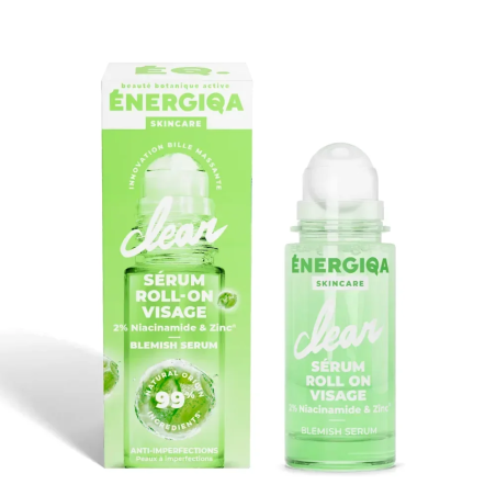 Energiqa Serum Roll On Visage Clear 2% Niacinamide et Zinc 30ml – Serums | ENERGIE FRUIT - Visage Tunisie | Miral Parapharmacie