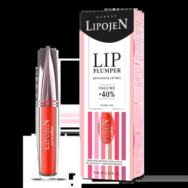 Lipojen Lip Plumper Glossy N°37 – Cinnamon Roll – Maquillage / Rouge à lèvres et crayon | Lipojen - Visage Tunisie | Miral Parap