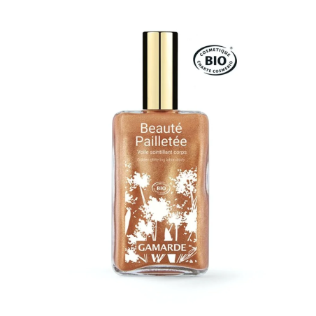 Gamarde Beauté Pailletée Voile Scintillant Corps Bio 90 ml – Soins hydratants et nourrissants / Hydratants peaux sèches | Gamard