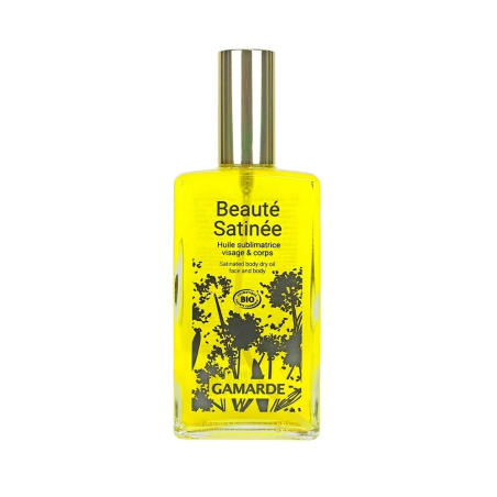 Gamarde Beauté Satinée Huile Sublimatrice Visage & Corps 100 ml – Soins hydratants et nourrissants / Hydratants peaux sèches | G