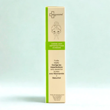 Innovaderm Creme Anti Imperfections Acnebak 40ml – Soins peau grasse, mixte et acné / Peaux à imperfections | INNOVADERM - Visag