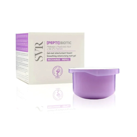 SVR Biotic Pepti Gel-Mat Retexturisant Lissant Recharge 50ml – Soins peau grasse, mixte et acné / Peaux à imperfections | SVR - 