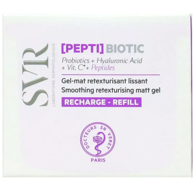 SVR Biotic Pepti Gel-Mat Retexturisant Lissant Recharge 50ml – Soins peau grasse, mixte et acné / Peaux à imperfections | SVR - 