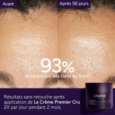 Caudalie Premier Cru La Crème Anti-Âge Recharge 50ml – soins anti-âge et anti-rides | Caudalie - Visage Tunisie | Miral Paraphar