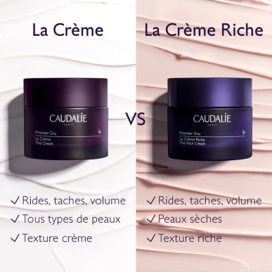 Caudalie Premier Cru La Crème Anti-Âge Recharge 50ml – soins anti-âge et anti-rides | Caudalie - Visage Tunisie | Miral Paraphar