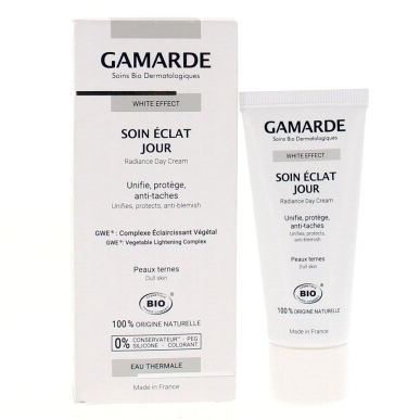 Gamarde White Effect Soin Eclat Jour Bio 40ml – Soin éclaircissants | Gamarde - Visage Tunisie | Miral Parapharmacie