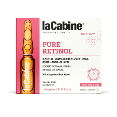 La Cabine Pure Retinol 10 Ampoules – soins anti-âge et anti-rides / Rides marquées, perte de ferm | La Cabine - Visage Tunisie |