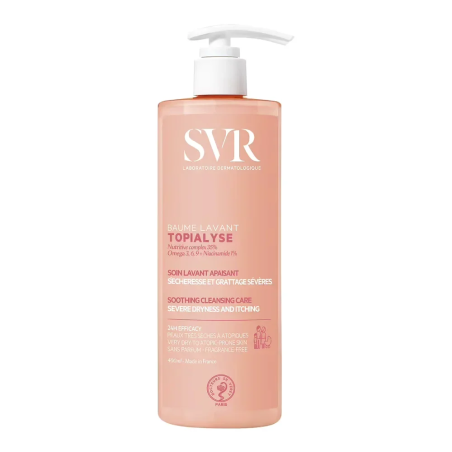 SVR Topialyse Baume Lavant 400ml – Démaquillants, nettoyants visage / Gel, crème, huile | Marque de confiance - Visage Tunisie |
