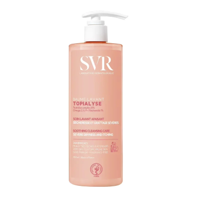 SVR Topialyse Baume Lavant 400ml – Démaquillants, nettoyants visage / Gel, crème, huile | Marque de confiance - Visage Tunisie |