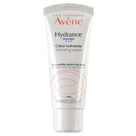 AVENE Hydrance Creme Riche 40ml – Soins hydratants et nourrissants / Hydratants peaux sèches | AVENE - Visage Tunisie | Miral Pa