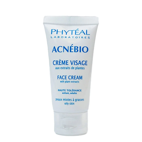 PHYTEAL Acnébio Créme Visage 50ml – Soins peau grasse, mixte et acné | PHYTEAL - Visage Tunisie | Miral Parapharmacie