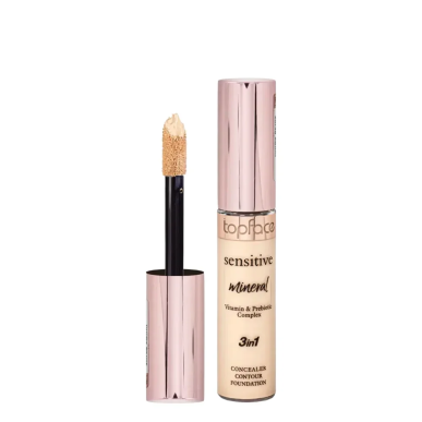 Topface Concealer 3in1 Contour Foundation Vitamin & Prebiotic Complex 001 – Maquillage / Fond de teint | Topface - Visage Tunisi