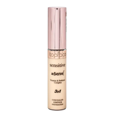 Topface Concealer 3in1 Contour Foundation Vitamin & Prebiotic Complex 001 – Maquillage / Fond de teint | Topface - Visage Tunisi