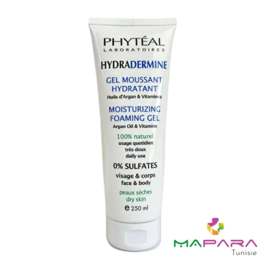 PHYTEAL Hydradermine Gel Moussant Hydratant 250ml – Soins hydratants et nourrissants / Hydratants peaux sèches | PHYTEAL - Visag