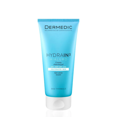 Dermedic Hydrain 3 Gel Nettoyant 200ml – Démaquillants, nettoyants visage / Gel, crème, huile | DERMEDIC - Visage Tunisie | Mira