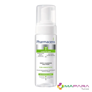 Pharmaceris T Puri-Sebostatic Mousse Nettoyante 150ml – Soins peau grasse, mixte et acné / Nettoyage | Pharmaceris - Visage Tuni