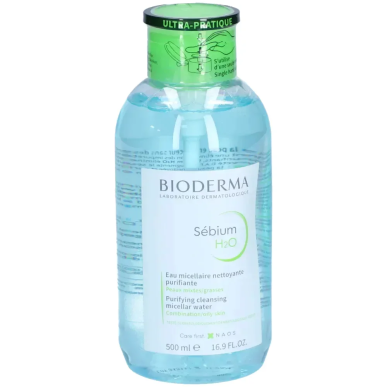 Bioderma Sébium H2O Eau Micellaire Démaquillante 250ml – Soins peau grasse, mixte et acné / Peaux à imperfections | BIODERMA - V