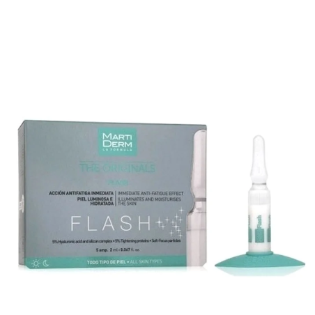 MARTIDERM Flash 5 Ampoules – Soins hydratants et nourrissants / Soins teintés, bonne mine | MARTIDERM - Visage Tunisie | Miral P