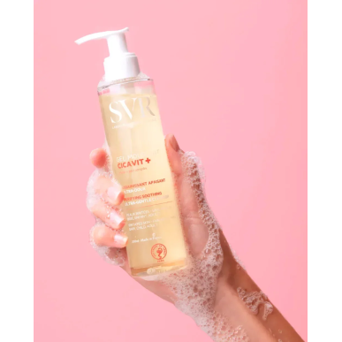 SVR Cicavit+ Gel Moussant 200ml – Démaquillants, nettoyants visage / Gel, crème, huile | SVR - Visage Tunisie | Miral Parapharma